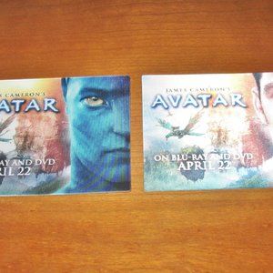 2 Avatar Mov Promo Motion Cards Double Image Advertising Blu-ray and DVD Release